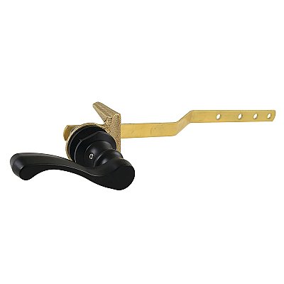 French Toilet Flush Lever - Matte Black