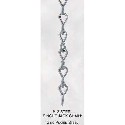 #12 Single Jack Chain, Steel