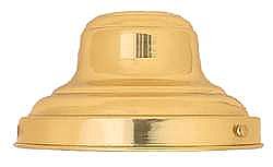Shade Holder, Unfinished Spun Brass 6" Shade Holder 1/8 IP