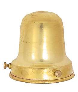 Shade Holder with Key Slot - Unfinished Brass
