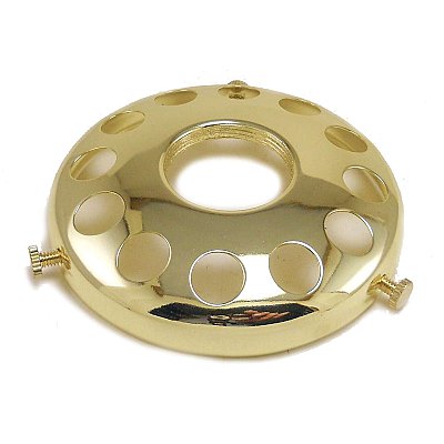 Polished Brass Plated UNO Shade Holder 3-1/4" Fitter
