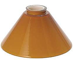 Cased Glass Lamp or Fixture Shade -10" -Amber