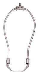 Heavy Duty Lamp Harp 12" Nickel Plated