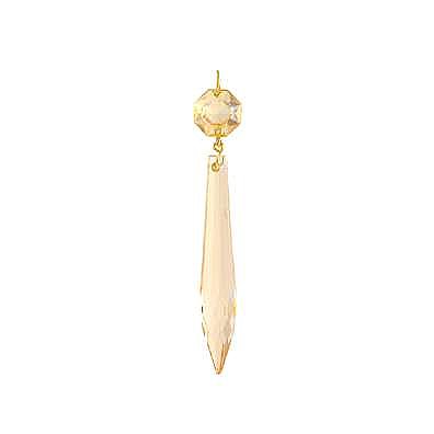 Cut U-Drop Chandelier Prisms - 3" - Light Gold