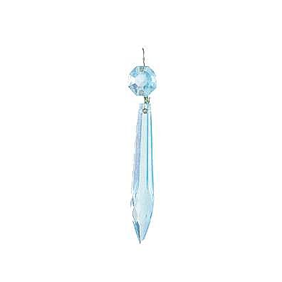 Cut U-Drop Chandelier Prisms - 3" - Light Blue