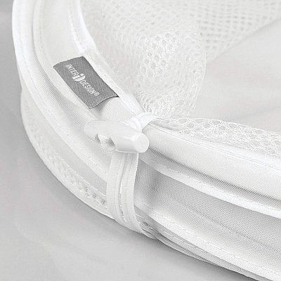 Pop up Mesh Laundry Hamper -White