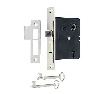 Interior Mortise Lock Kit - Polished Nickel