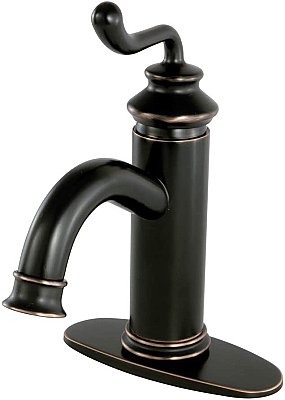 Fauceture Royale Single-Handle Monoblock Bathroom Faucet - Naples Bronze
