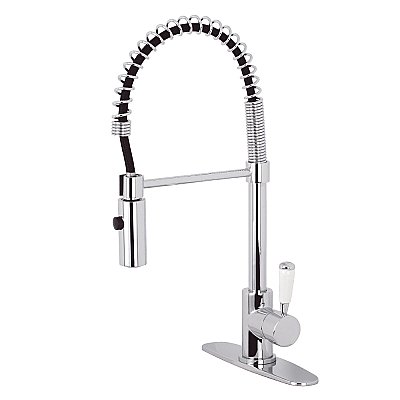 Gourmetier LS8771DPL Paris Single-Handle Pre-Rinse Kitchen Faucet, Polished Chrome