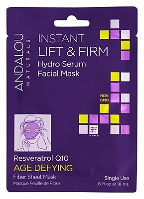 Andalou Naturals Instant Lift & Firm Facial Hydro Serum Face Mask