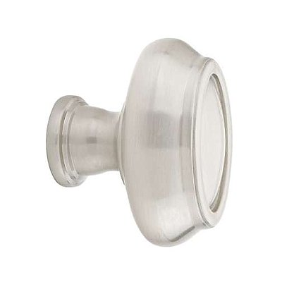 Geometric Oval Cabinet Knob - Medium - Satin Nickel