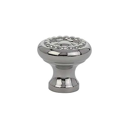 Rope Solid Brass Cabinet Knob - 1" - Polished Nickel