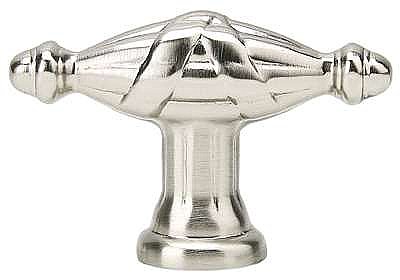 Ribbon & Reed Finger Pull or Knob - Small - Satin Nickel