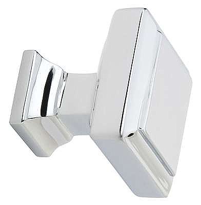 Geometric Square Cabinet Knob - 1-1/4" - Polished Chrome