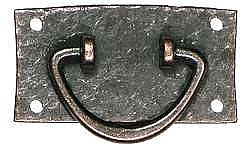Mission Pull, Forged Brass, Antique Copper Finish