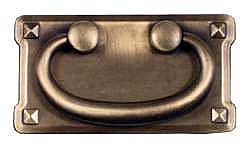 Mission Pull, Large, Zinc Alloy, Antique Brass Finish