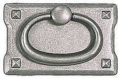 Mission Pull, Small, Zinc Alloy, Pewter Finish