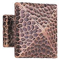 Arts & Crafts Collection Hammered 1-1/4 " Square Cabinet Knob - Oil Rubbed Bronze
