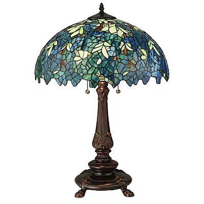Nightfall Wisteria Table Lamp, 26"