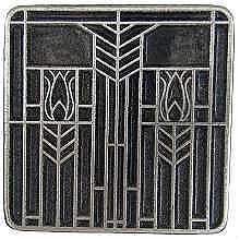 Prairie Tulips Knob, Antique Pewter