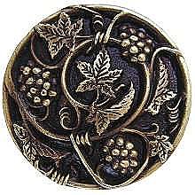 Grapevines Knob, Antique Brass