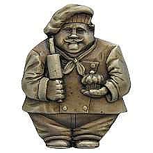 Baker Knob, Antique Brass