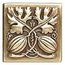 Autumn Squash Knob, Antique Brass