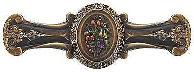 Fruit Bouquet Pull, Hand Tinted Brass