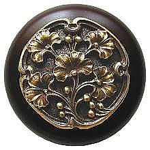 Gingko Berry, Dark Walnut & Antique Brass