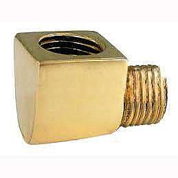 Solid Brass 90 Degree Elbow for "P" Series Shower Enclosures - For Extra Ceiling Mount