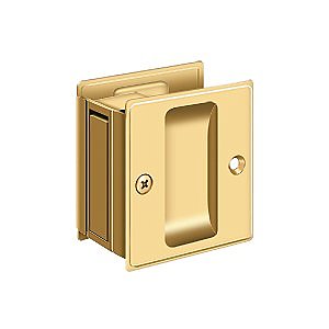 Solid Brass Pocket or Sliding Door Latch - Passage - Multiple Finishes