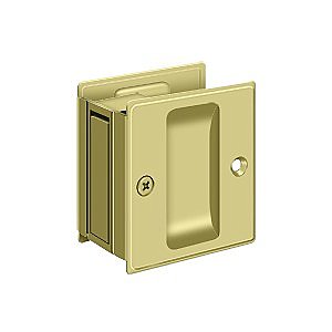 Solid Brass Pocket or Sliding Door Latch - Passage - Multiple Finishes