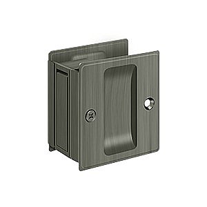 Solid Brass Pocket or Sliding Door Latch - Passage - Multiple Finishes