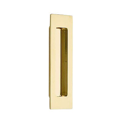 Pocket Door Flush Pull - Modern Rectangular 6"