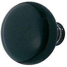 Ebony Porcelain Knob Pair