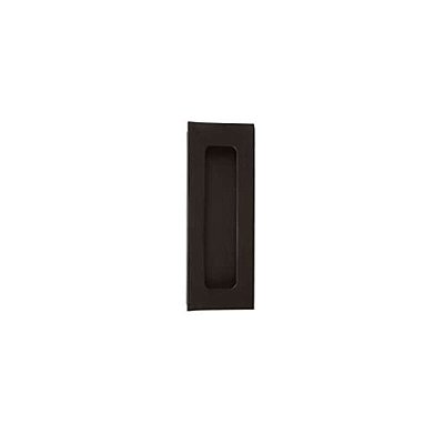 Barn Door Flush Finger Pull, Black Finish