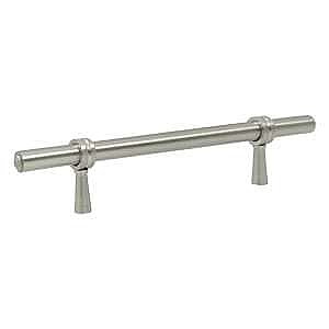 Solid Brass Adjustable Cabinet Pull, 6-1/2"