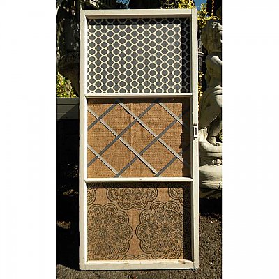 Repurposed Window Bulletin Board