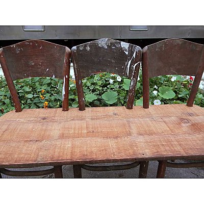 Repurposed Chair Bench