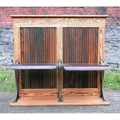 Repurposed Theater Seat Hall Bench