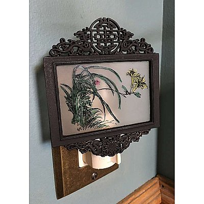 Repurposed Painted Glass Nightlight
