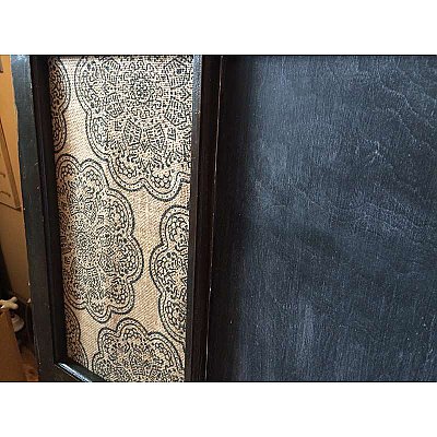 "Henry" Repurposed Antique Window / Message Board - Chalkboard, Bulletin Board, Coat Tree