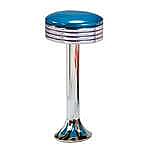 Bar Stool, Classic Teardrop Fountain Stool with Grooved Seat
