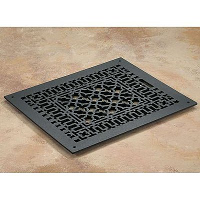 Scroll Design Aluminum Heat Grate or Register, 6 Finishes Available, 10" x 12" Duct Size