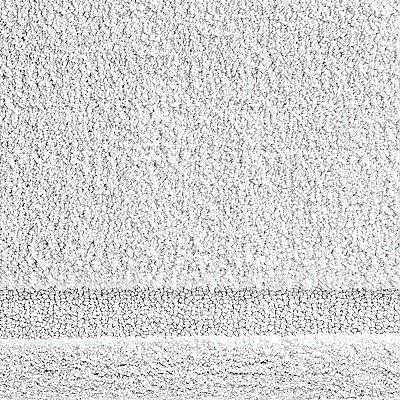 Large 21" x 34" Geometric Cut Fiber Microfiber Spa Bath Rug - White