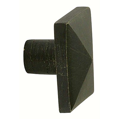 Bronze Square Cabinet Knob - Medium Bronze - 1-1/4"