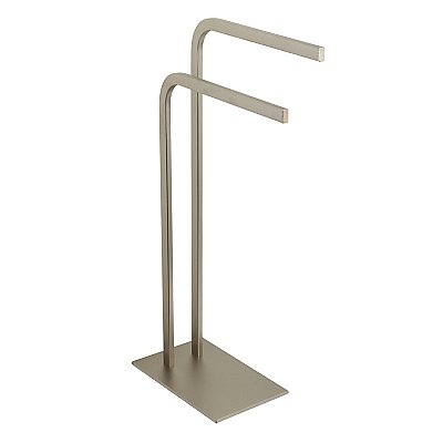 Kingston Brass Edenscape Pedestal Dual Towel Rack - Brushed Nickel