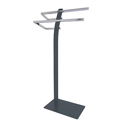 Kingston Brass SCC8391 Edenscape Pedestal Dual Towel Rack - Polished Chrome