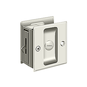 Solid Brass Pocket or Sliding Door Lock - Privacy - Multiple Finishes