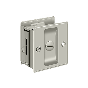 Solid Brass Pocket or Sliding Door Lock - Privacy - Multiple Finishes